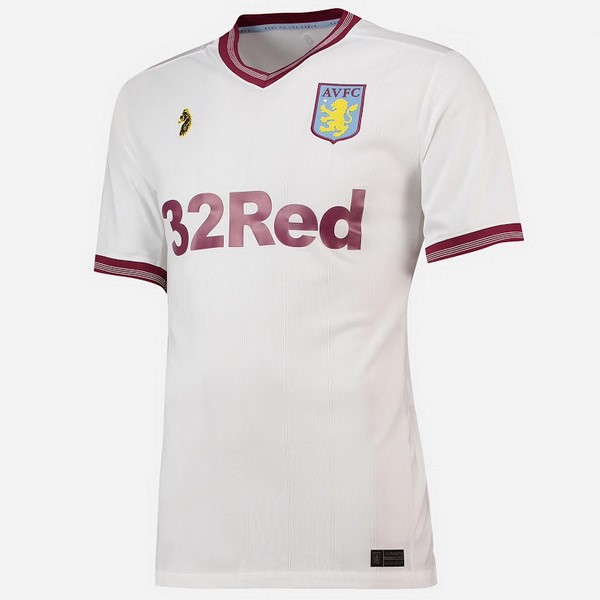 Camiseta Aston Villa Replica Segunda Ropa 2018/19 Blanco